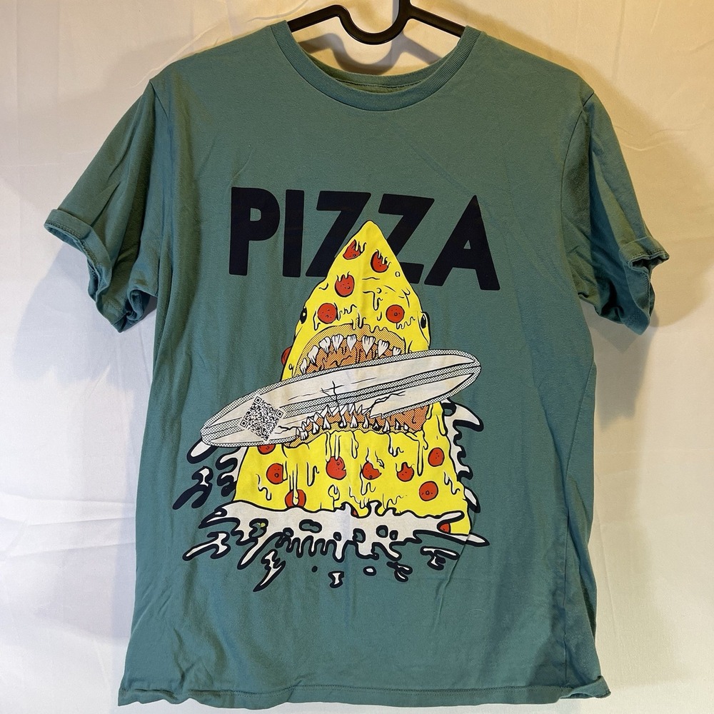 Childrens Place Shirt Boys XLarge 14 XL Graphic‎ Short Sleeve Pizza Shark TCP
